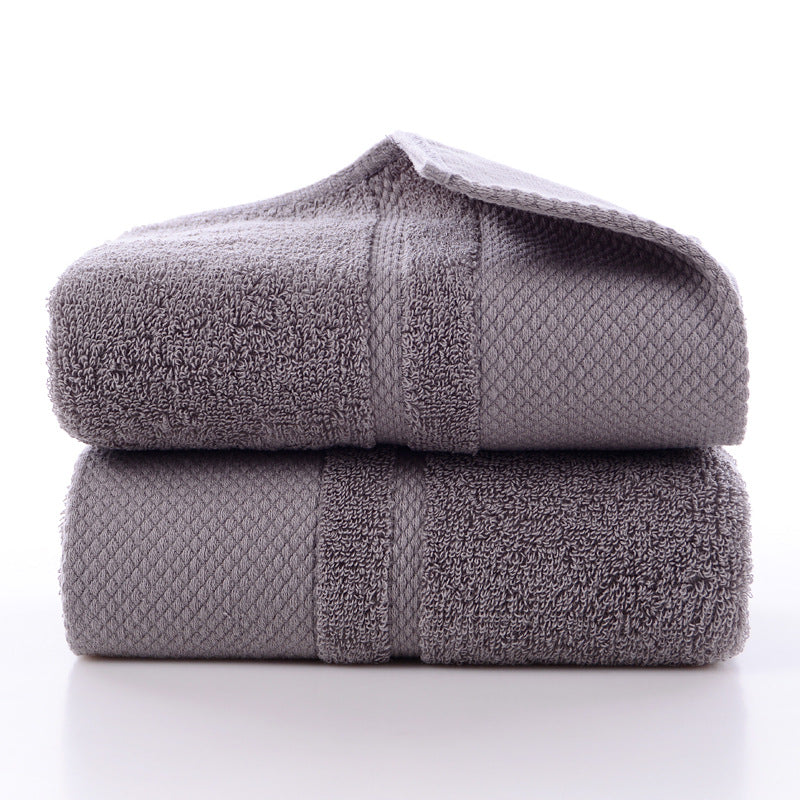Image of Cotton Comfortable Hand Towel Thick Soft Bathroom Towels, Grey / 34*74cm