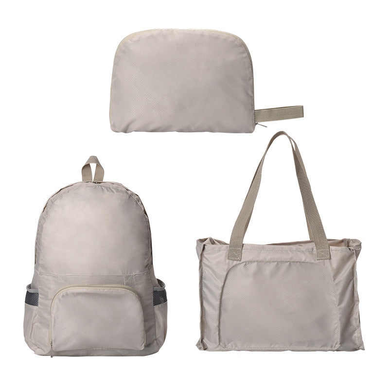 Image of 3-in-1 Waterproof Foldable Multifunctional Lightweight Sports Handbag Outdoor Daypack, Khaki