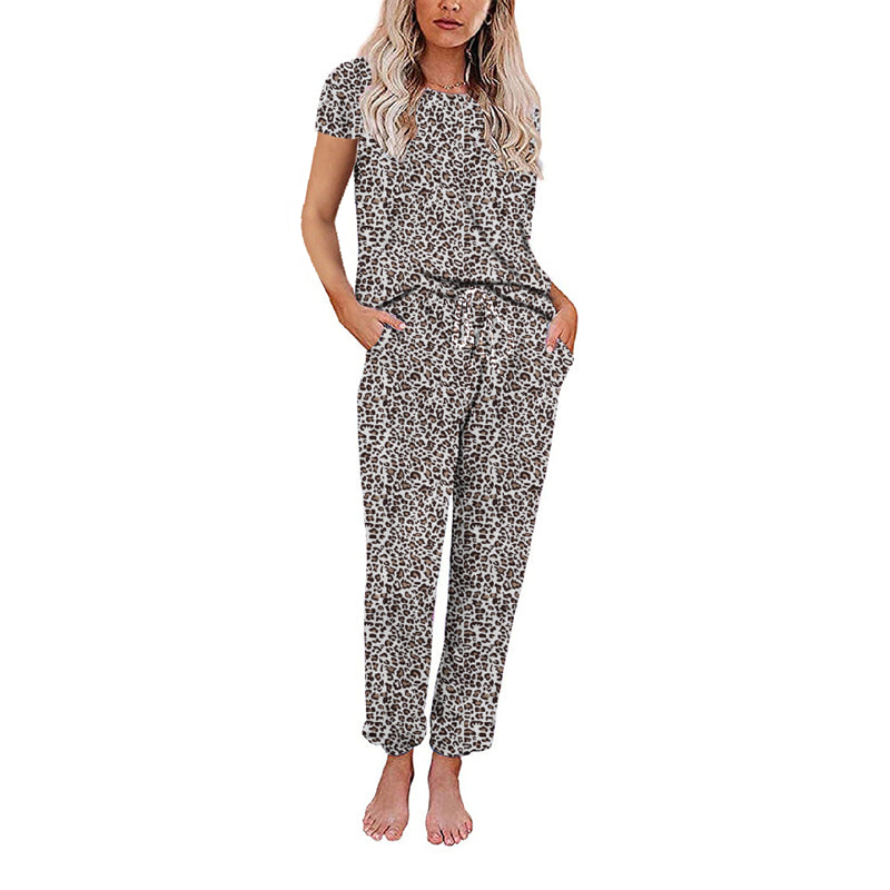 

Women Tie Dye Pajama Sets Short Sleeve tops and Long Pants Nightwear Soft Lounge Set Casual Tie Dye Printed Sleepwear - Type 5 / XL