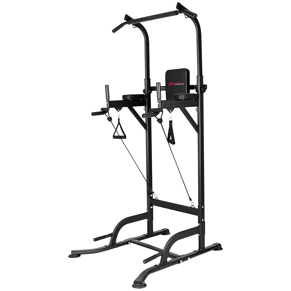 Armada Deals UK HomeFitnessCode Multi-function Power Tower Dip Station Pull Up Bar with Adjustable Height