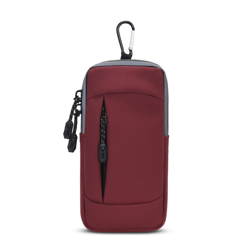 Image of Jogging Cellphone Armbags Waterproof Pocket Bag Sport Armband Phone Holder, Red