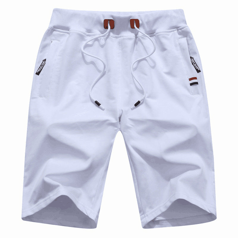 

Men's Pants Casual Loose Summer Pants Classic Fit Elastic Waist Shorts with Zipper Pockets Summer Cotton Loose Pants - White / XXL