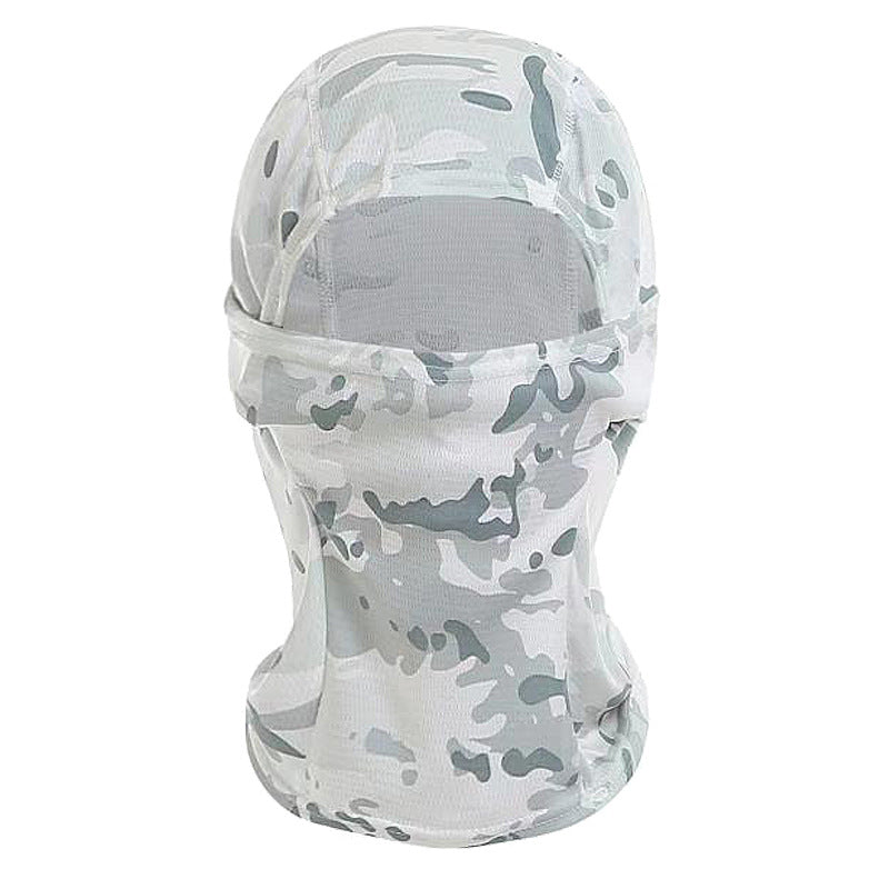 Image of Full/Half Face Mask Windproof Anti-UV Protection Camouflage Face Mask, white camouflage