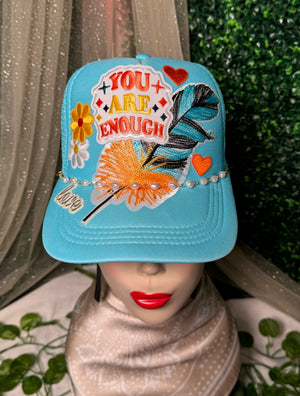 You Are Enough Trucker Hat - Rustic Pearl Boutique