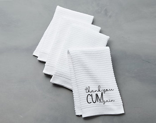 Personalized Cum Rag, After Sex Towel, Clean Up Towel