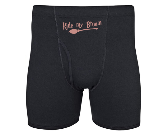 Ride My Broom Mens Boxer Briefs Harry Potter Inspired Underwear S photo photo