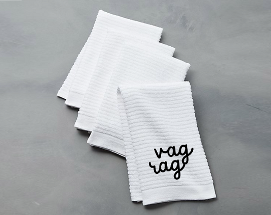 Personalized vag rag- Custom Embroidered Hand Towel in your choice