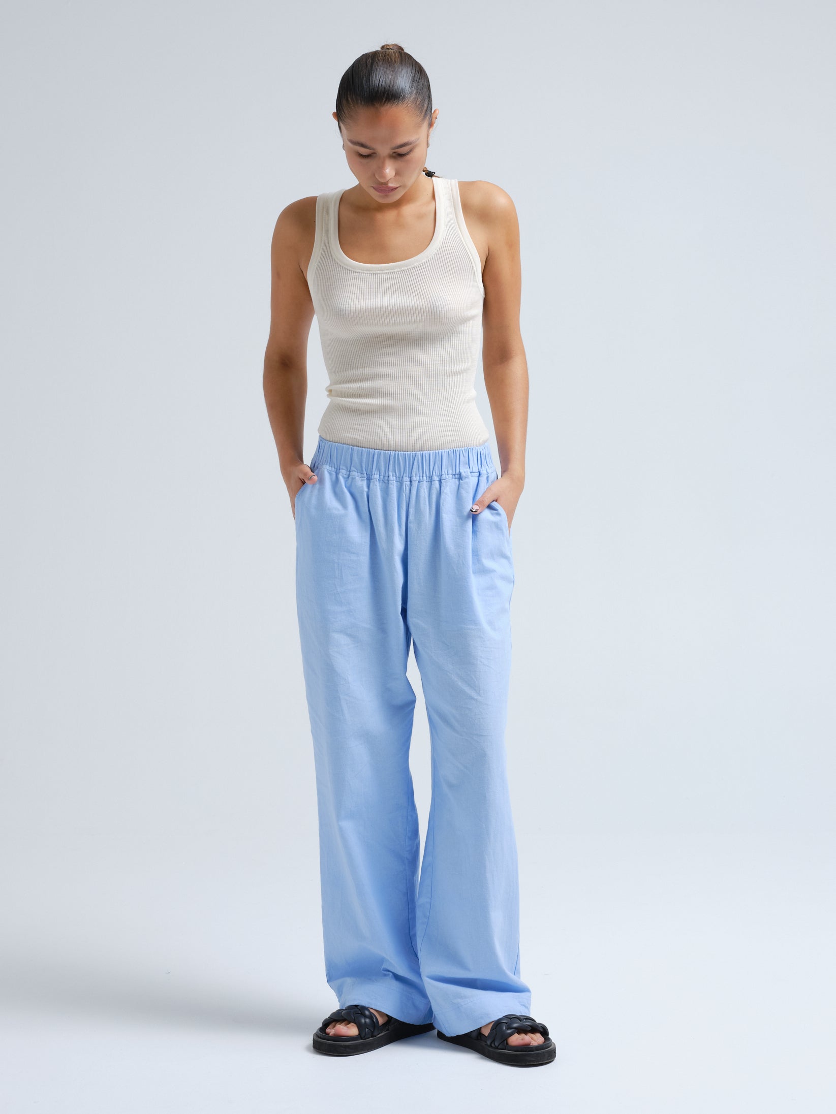 Se Lago | Bomuld - Light blue - 36 hos Seamless Basic