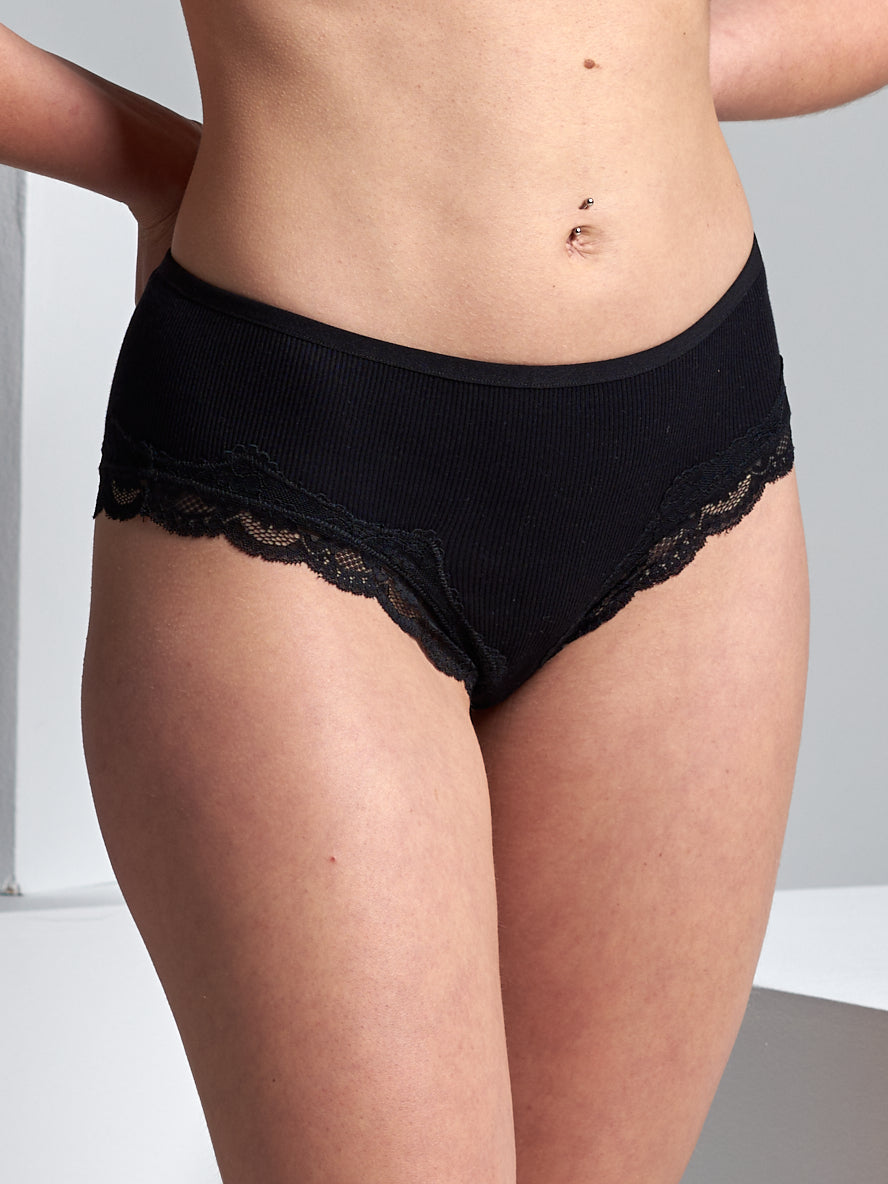 Billede af Hips | Økologisk bomuld 2-pack - Sort - One Size