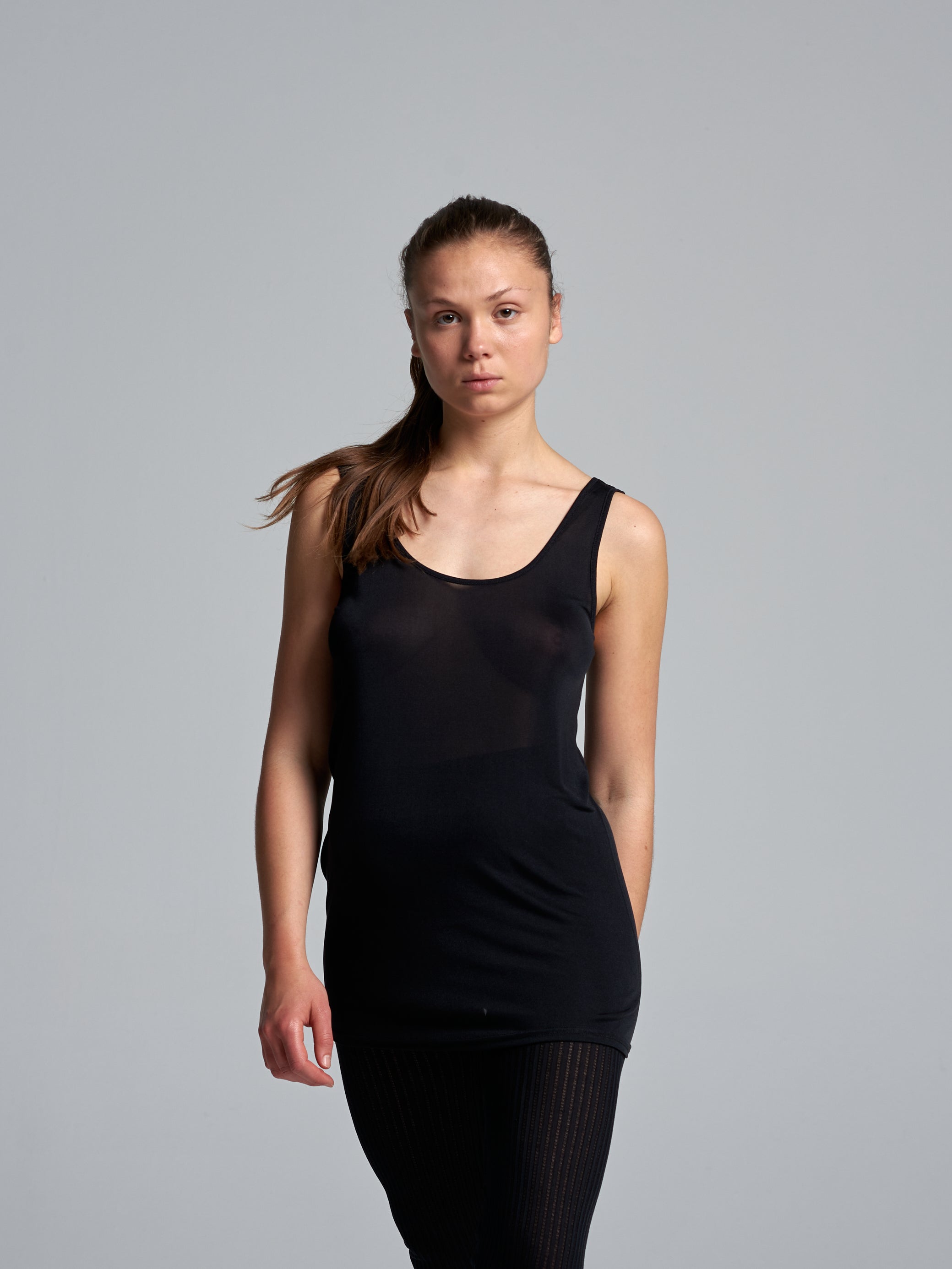 Billede af Sheer Tank | Silke - Sort - S/M