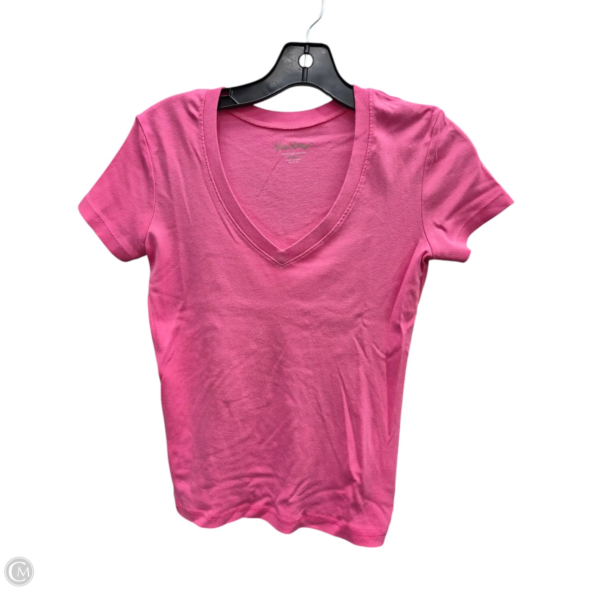 Top Short Sleeve Designer By Lilly Pulitzer In Pink, Size: Xs