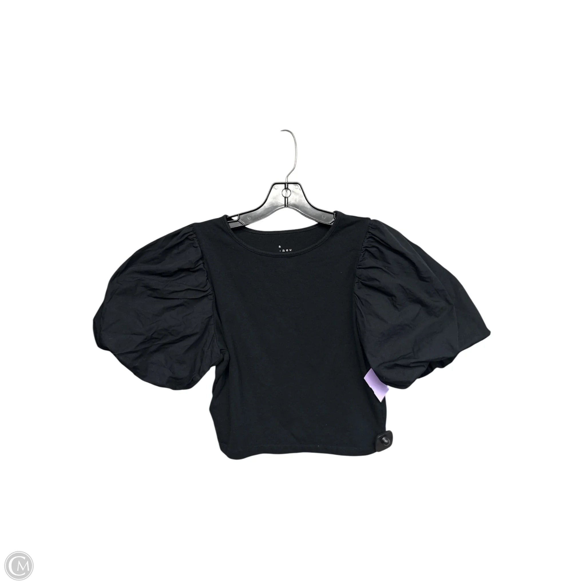 Top Short Sleeve By A New Day In Black, Size: S