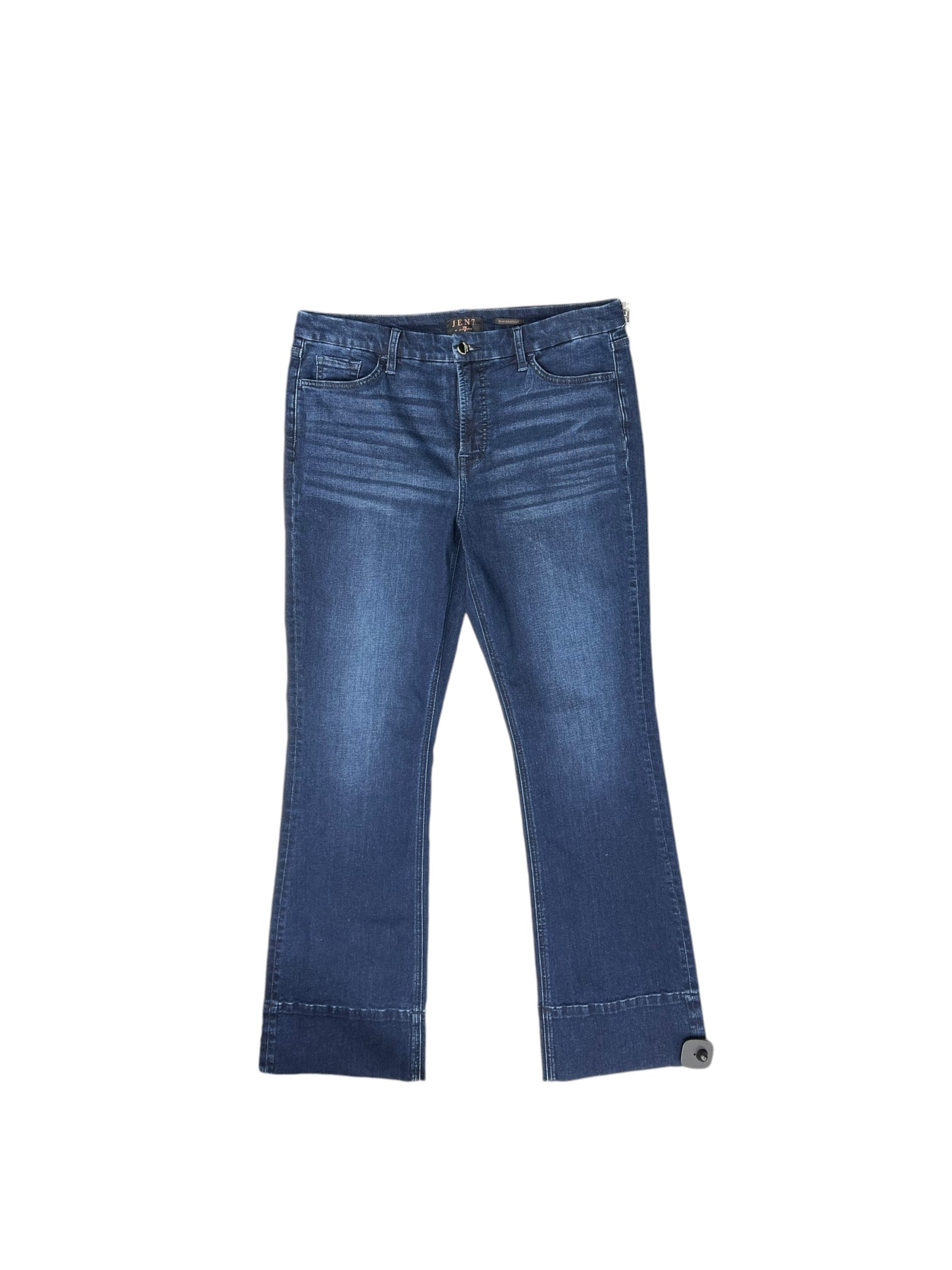 Jeans Boot Cut By 7 for all mankind In Blue Denim, Size: 14