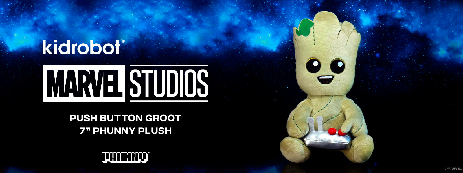 Marvel Potted Baby Groot Guardians of the Galaxy 8 Phunny Plush - Kidrobot