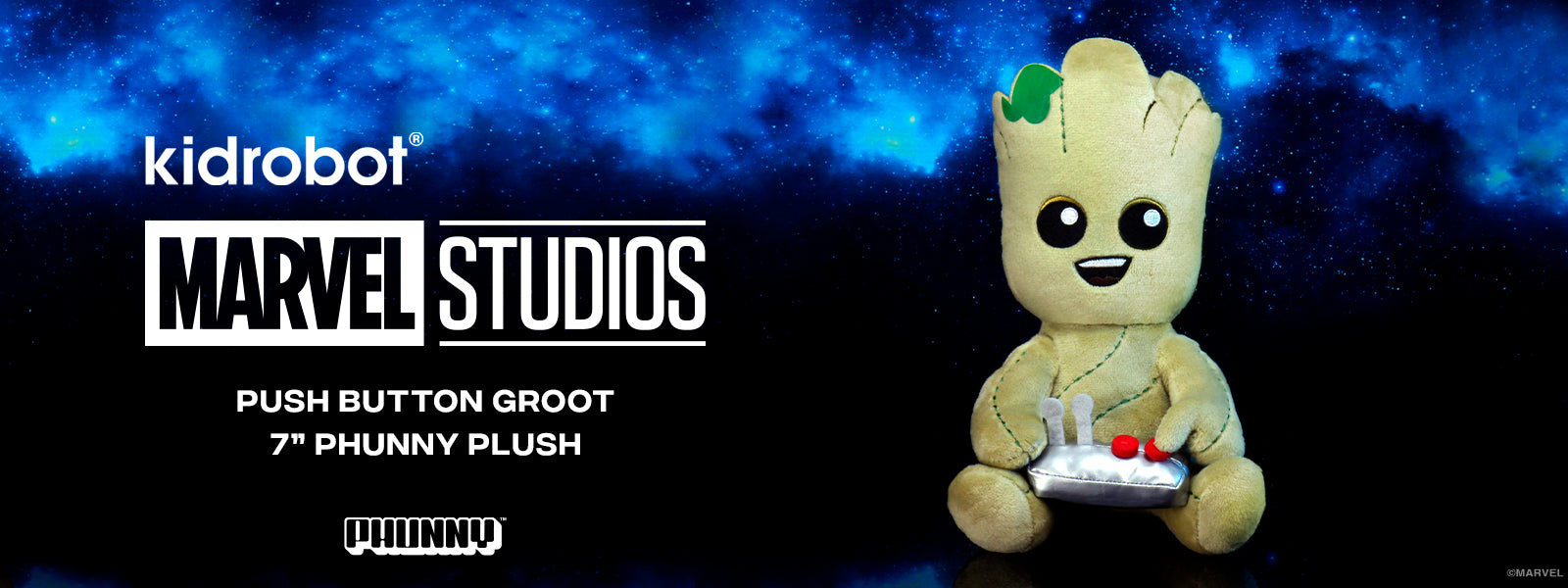 Peluche Groot Petit (Phunny) ou Grand (HugMe) - Marvel, Les Gardiens de la  Galaxie - Kid Robot