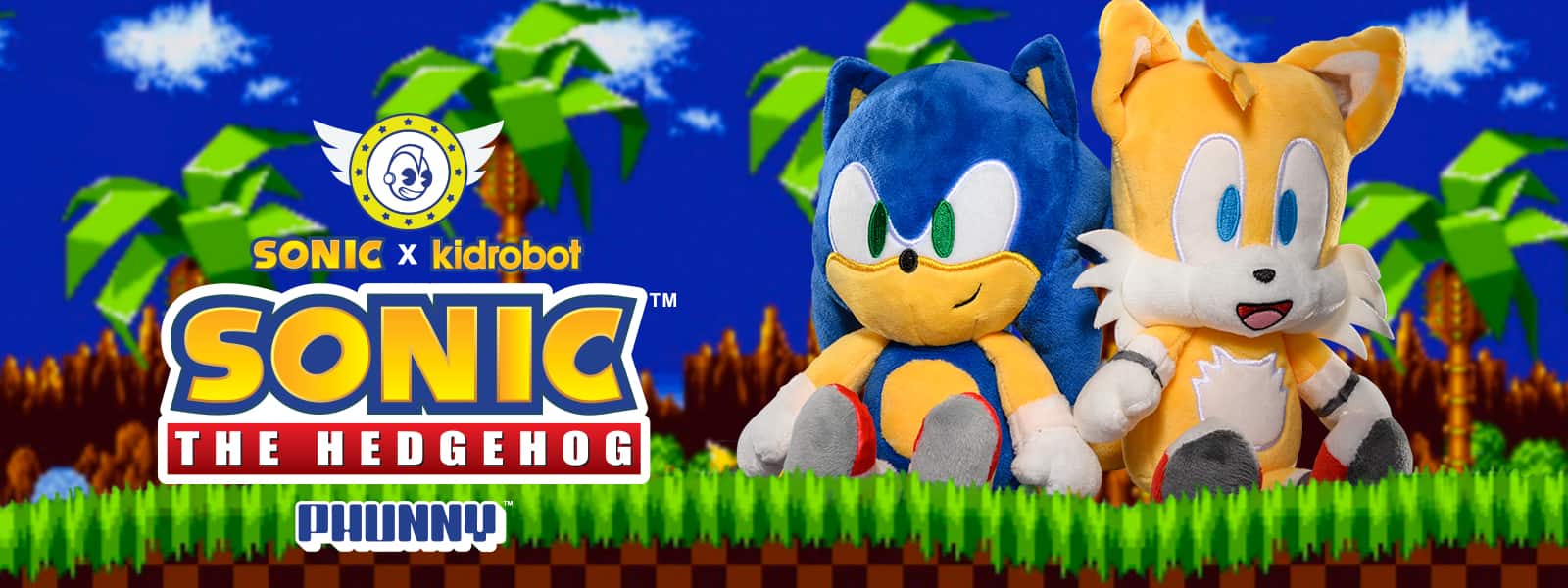 Sonic the Hedgehog Shadow Sonic Phunny Plush - Kidrobot