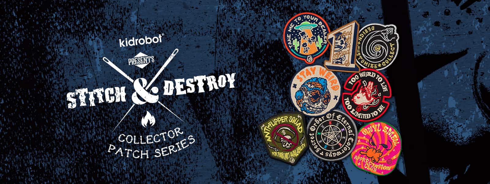 Kidrobot Stitch & Destroy Patches