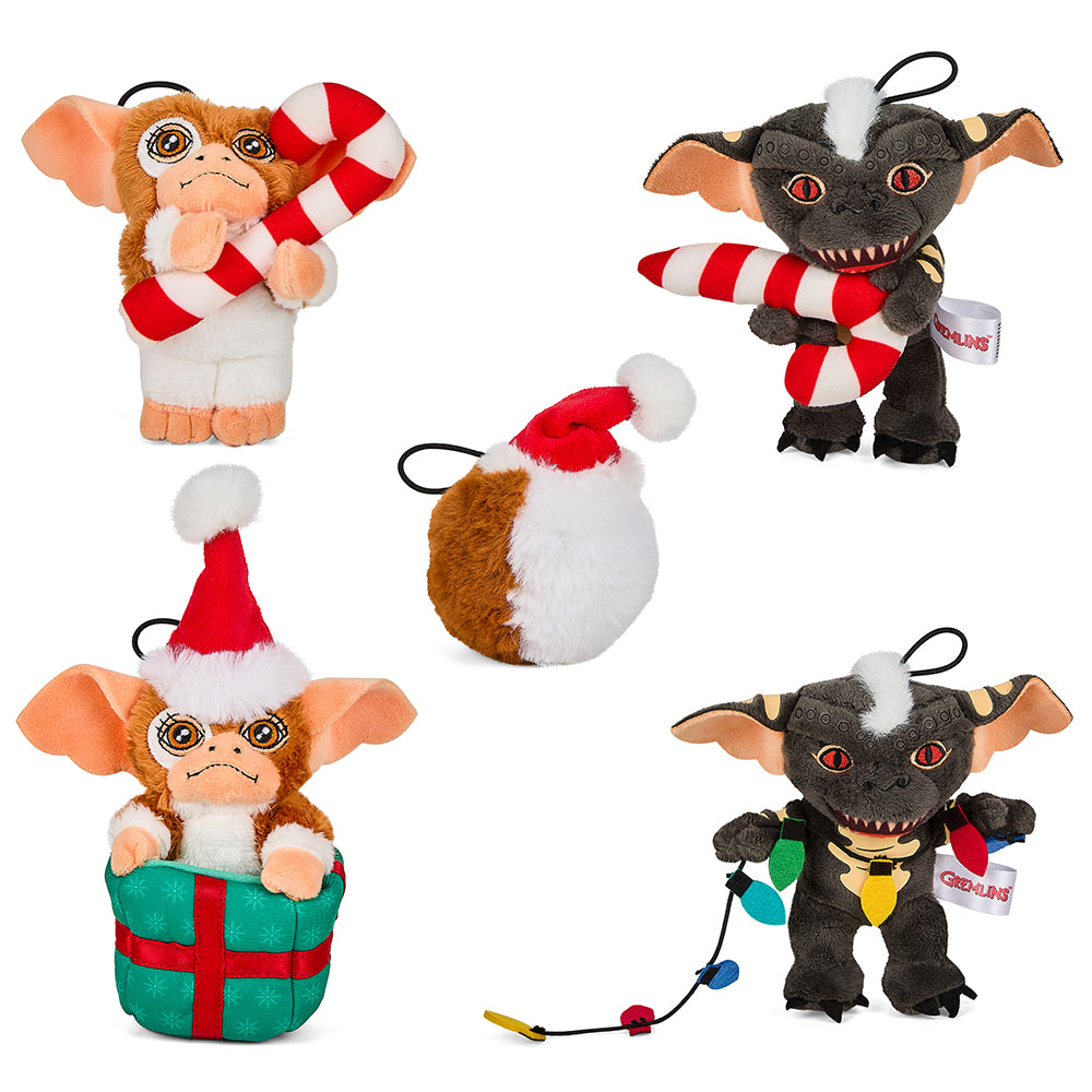 Gremlins 3" Plush Holiday Ornament 5-Pack Set by Kidrobot