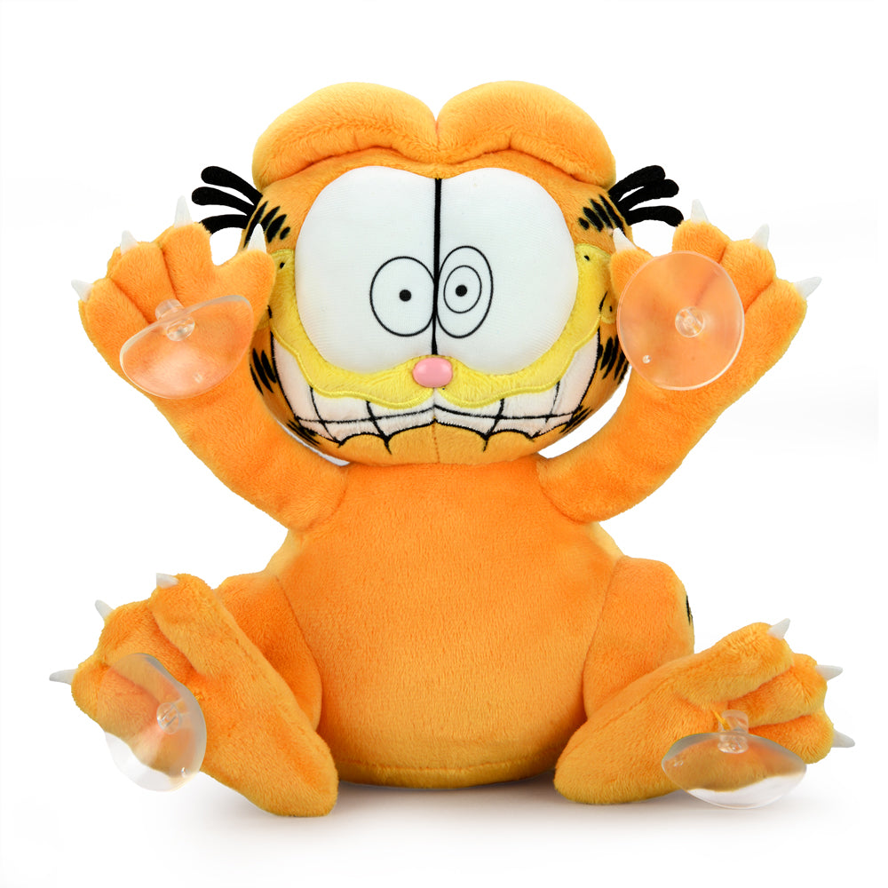 Garfield 8" Plush Suction Cup Window Clinger by Kidrobot - Scared Edition