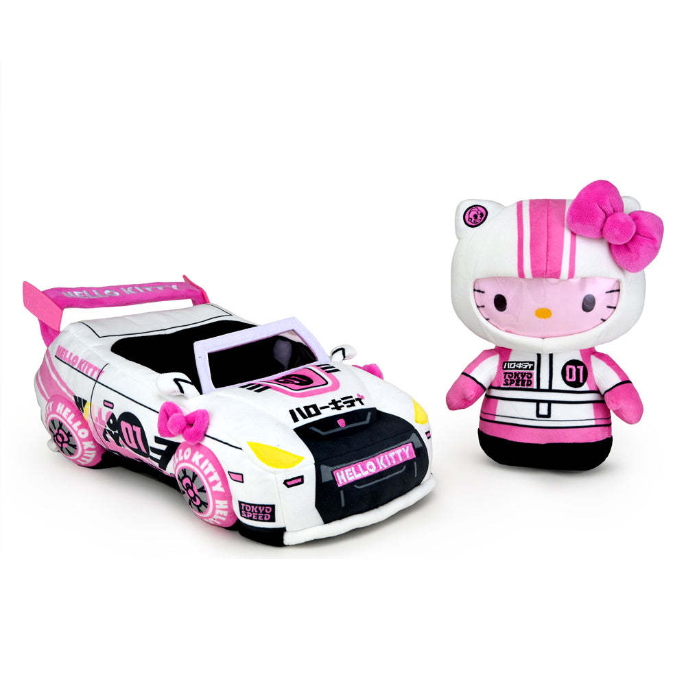 Tokyo speed. Nissan Skyline hello Kitty. Игрушечная машинка с Хеллоу Китти БМВ. Hello Kitty Dance игрушка. Плюшевая машина.
