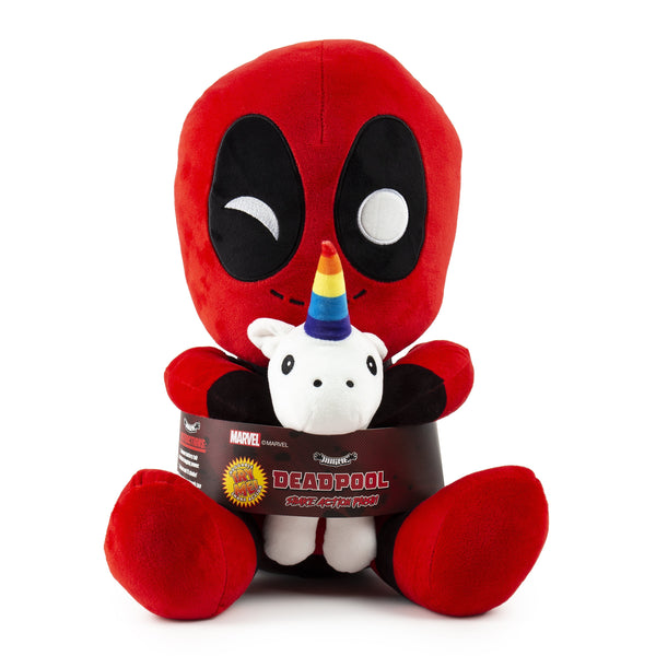 Marvel Deadpool Riding a Unicorn HugMe 