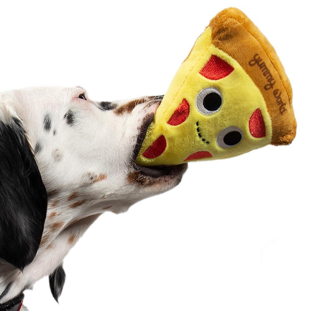 squeaky pizza dog toy