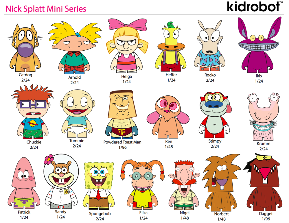 Nickelodeon Nick 90s Blind Box Toy Figures by Kidrobot - Series 1 ...