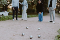 Boules being played