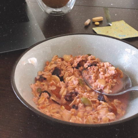 Day 1 eating goodness bowl - Pink Berry