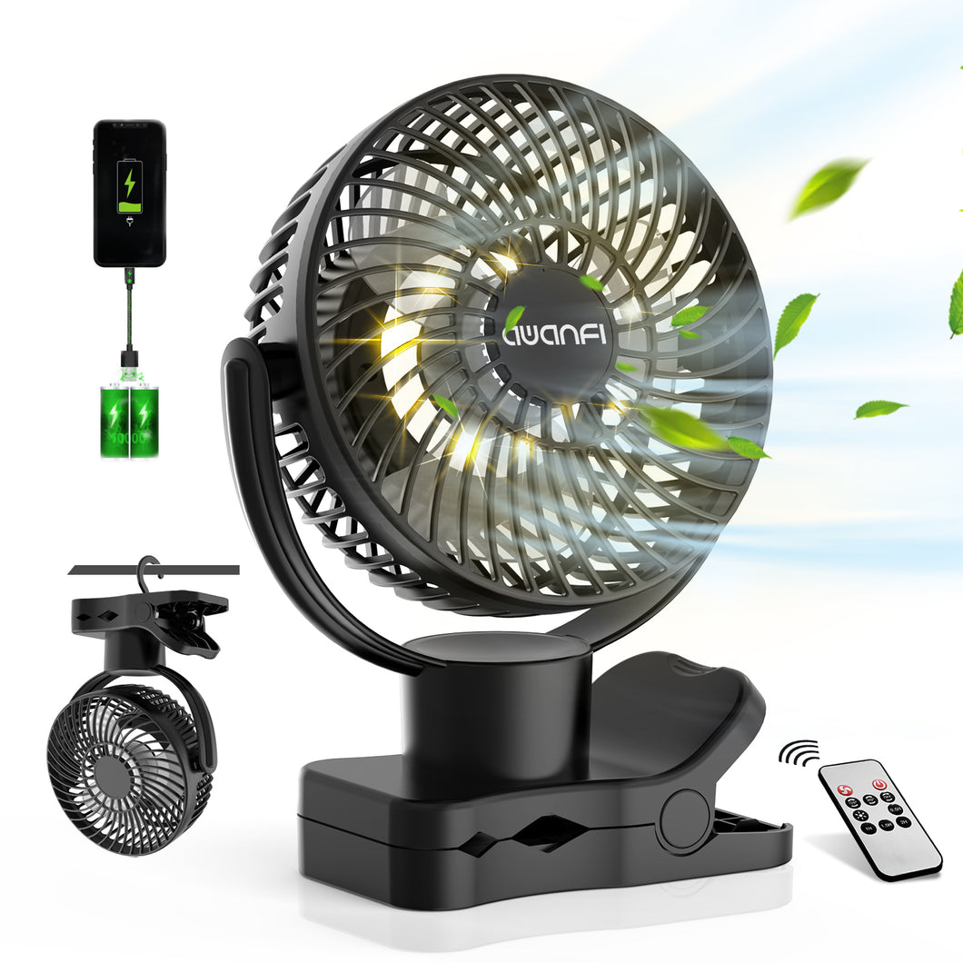 10000mAh Battery Operated Oscillating Fan Remote, Recharge – awanfi