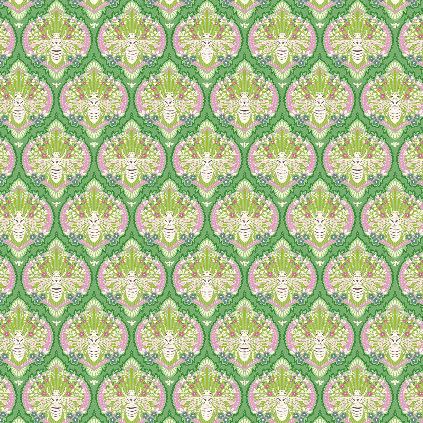 Local Honey by Heather Bailey - Local Honey Damask in Green