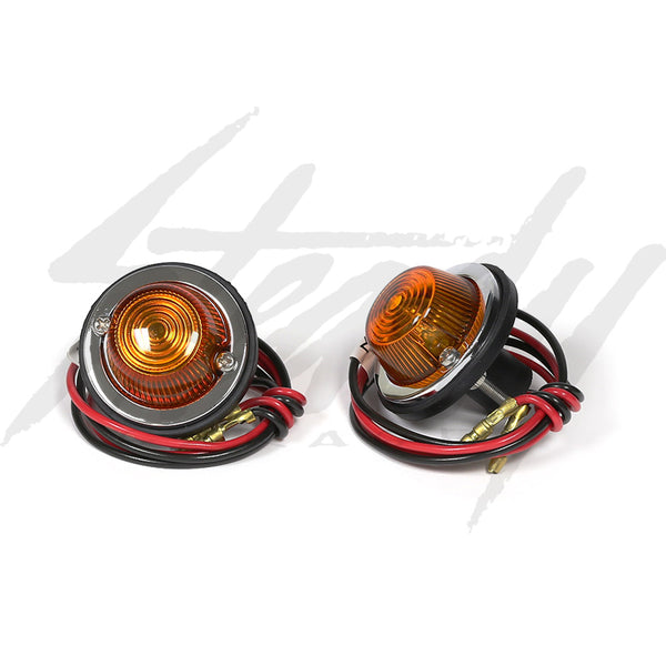 Kijima DUT Turn Signal Lights - Clear Lens Blinkers Auxiliary