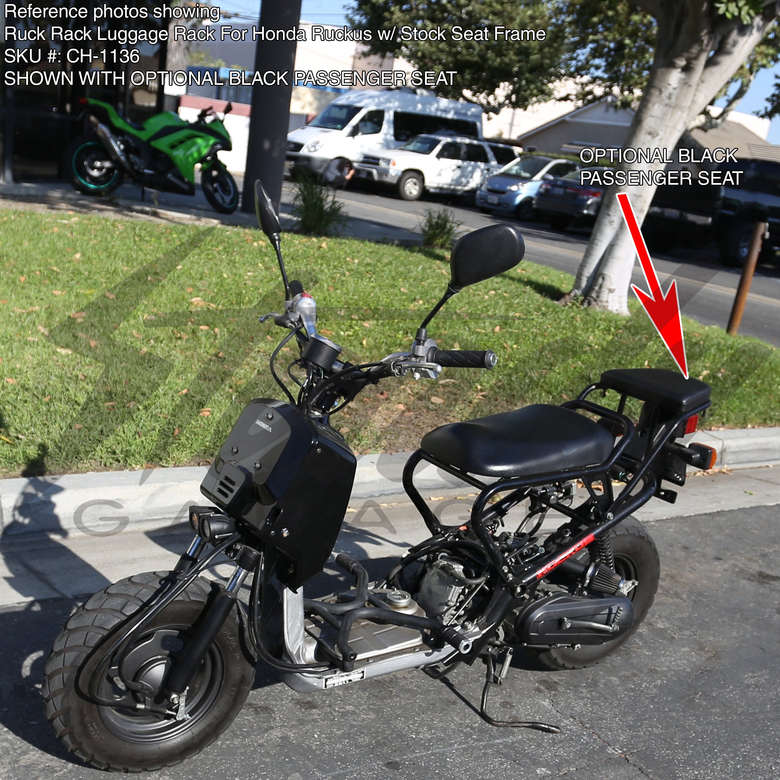 Ruck Rack Stock Height Shown with Optional Seat