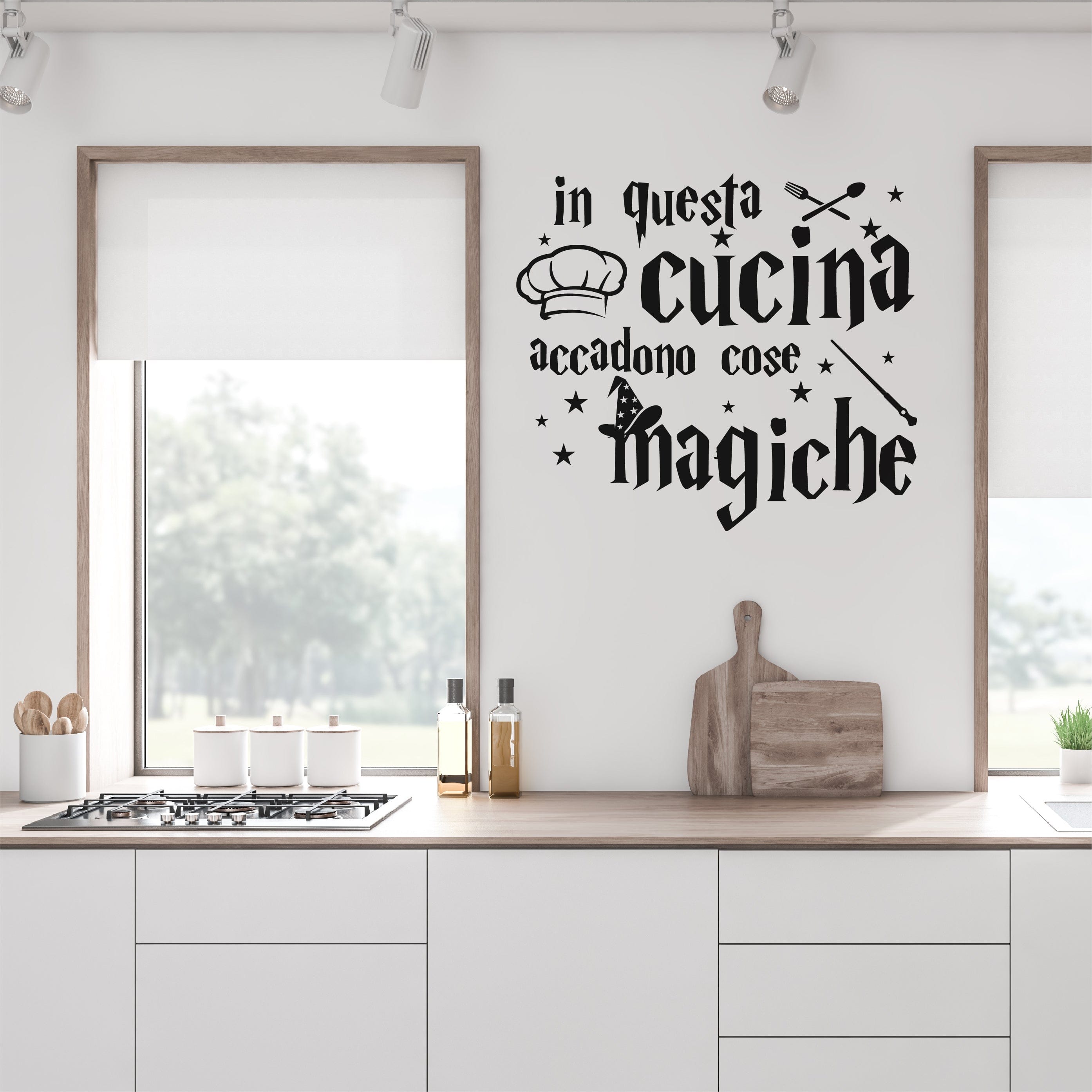 Adesivi Murali Cucina In Questa Cucina Accadono Cose Magiche