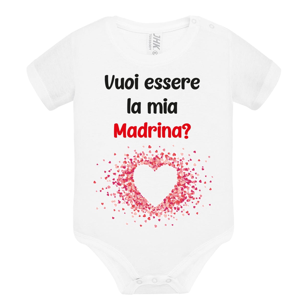 Body pagliaccetto neonato Vuoi essere la mia madrina? PERSONALIZZATO CON  NOME!