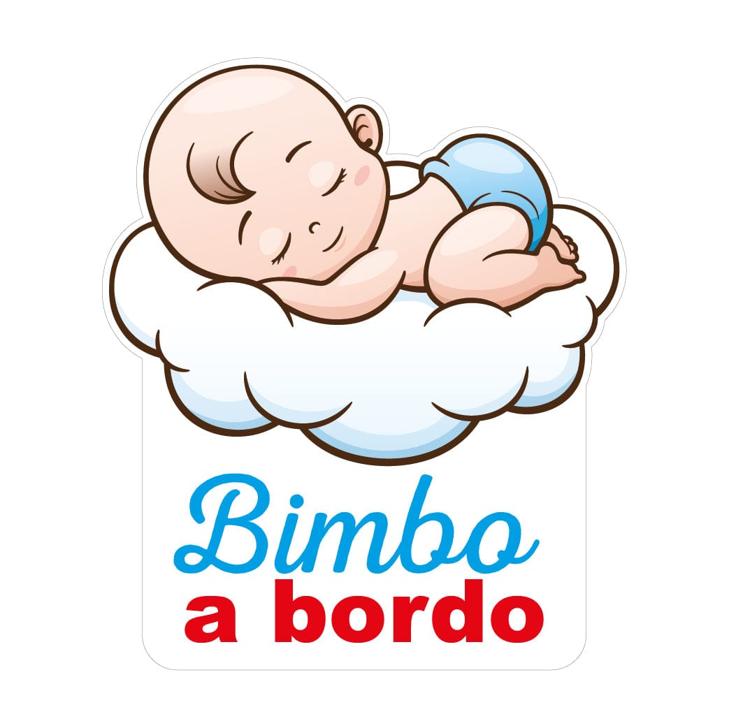 Adesivo sticker Baby on Board bambino bimbo a bordo decalcomania