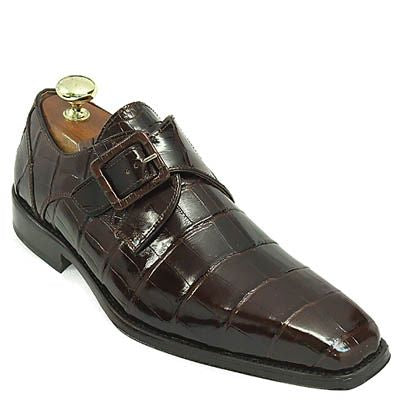 Mauri Godfather Men's Designer Shoes Purple & Amethyst Alligator / Calf-Skin Leather Dress Monk-Straps Loafers 3051 (MA5310) (Special Order)