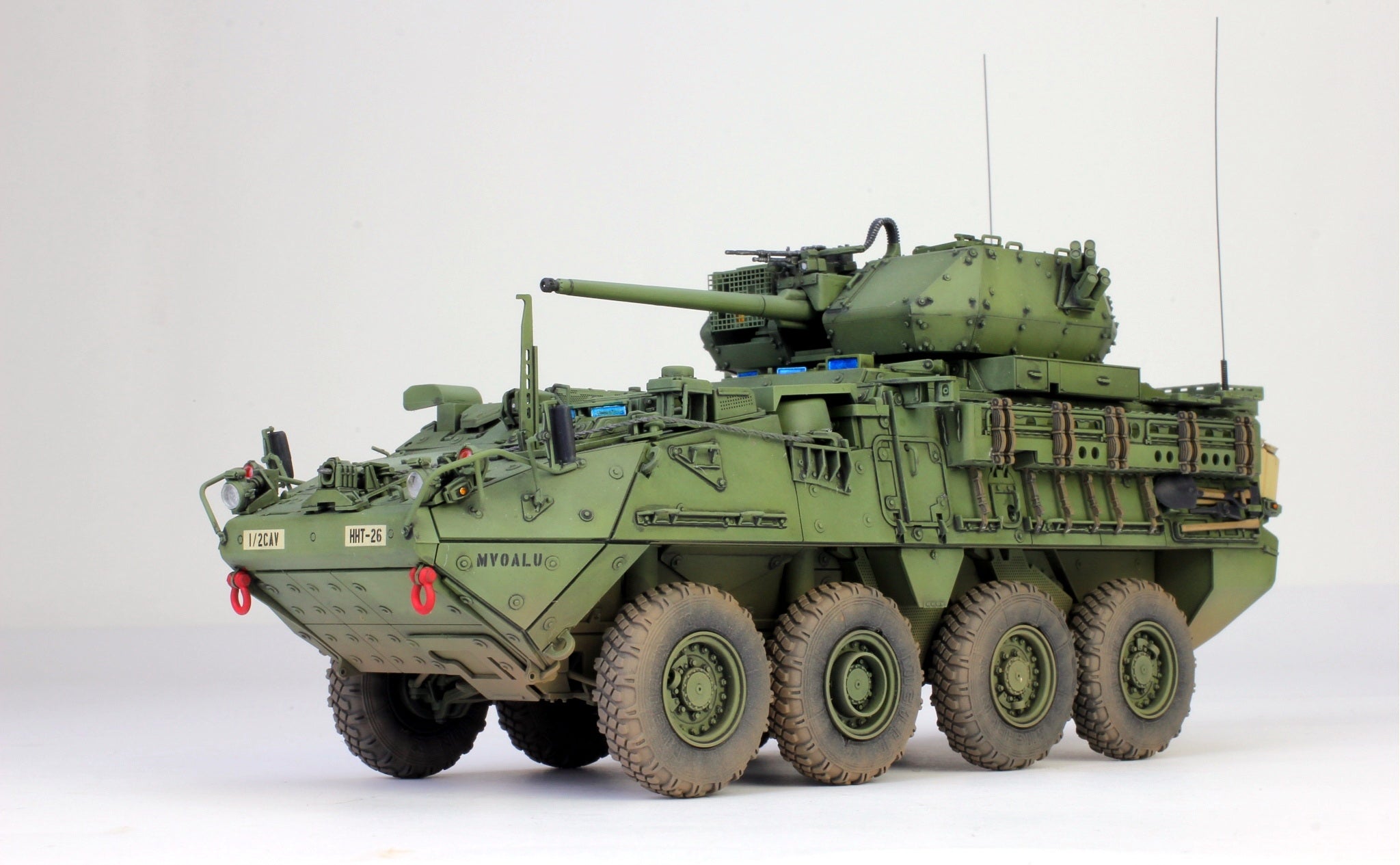M1296 Stryker Dragoon IFV, 1/35 Scaled Ratio, Pro Built Model