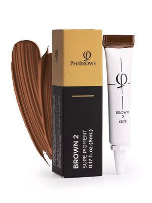 PhiBrows Brown 2 SUPE Pigment 5ml - 1pc - The Beauty Ink Store by Brows Couple
