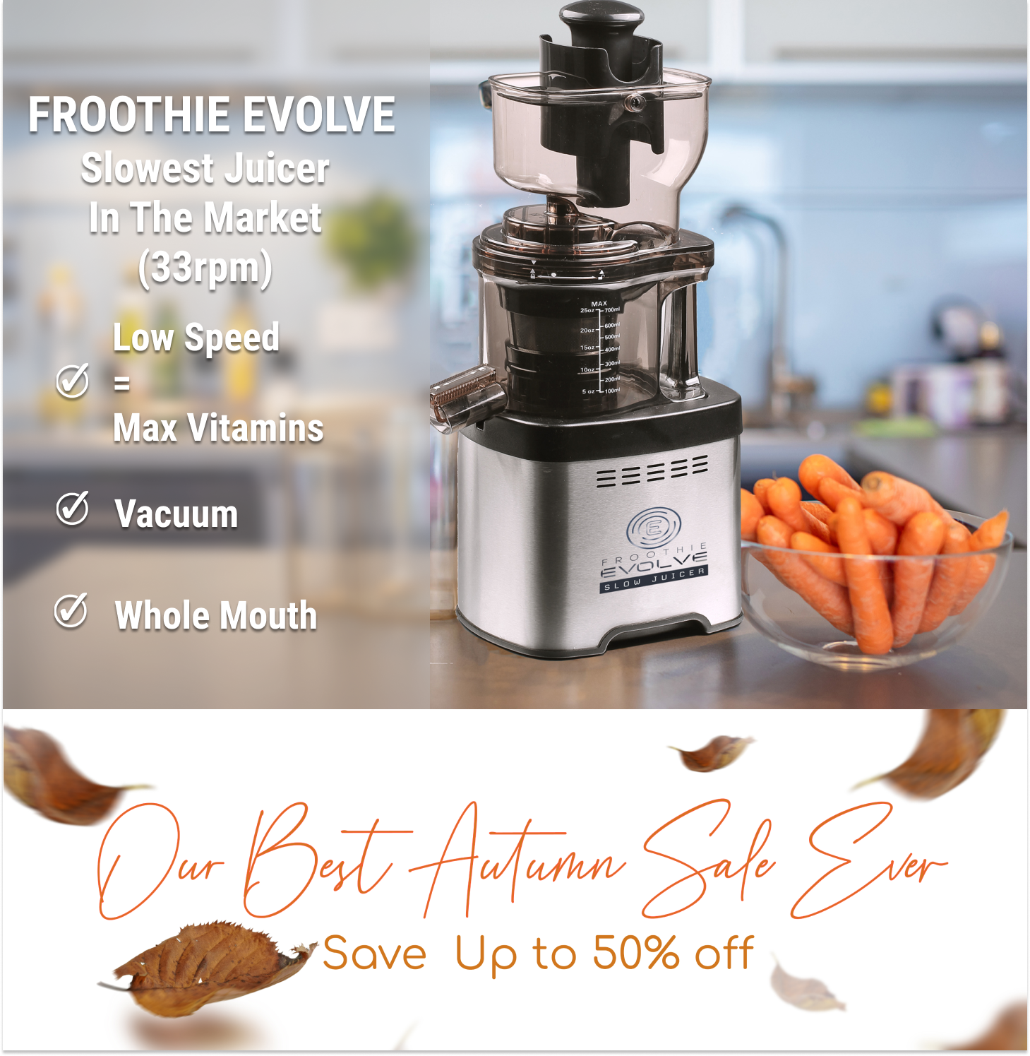 Evolve Juicer autumn sale