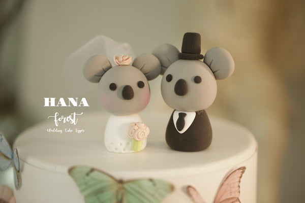 Joli cake topper en bois Koala - Print Your Love