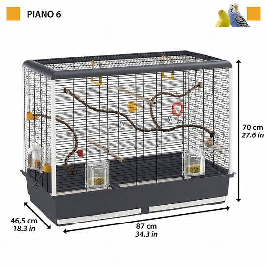 イタリアferplast社製 鳥かご ピアノ 6 Piano 6 鳥籠 ゲージ フル