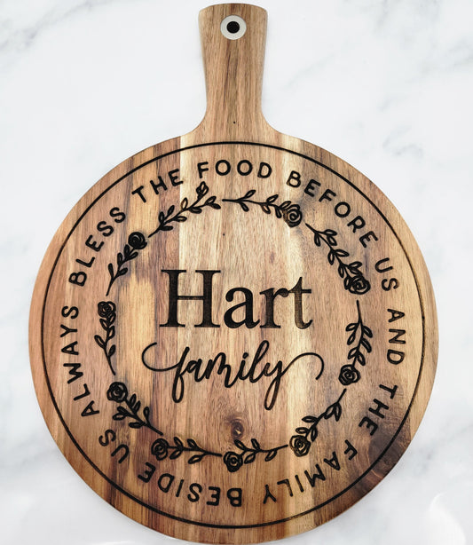 Personalized Olive Wood Cutting Board - Highline Creations