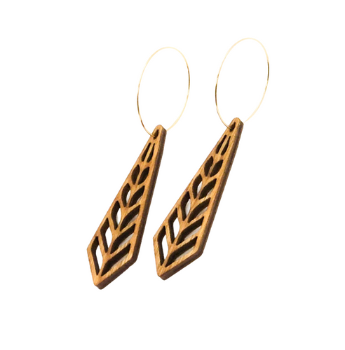 Lv Wood Earrings Other  Natural Resource Department