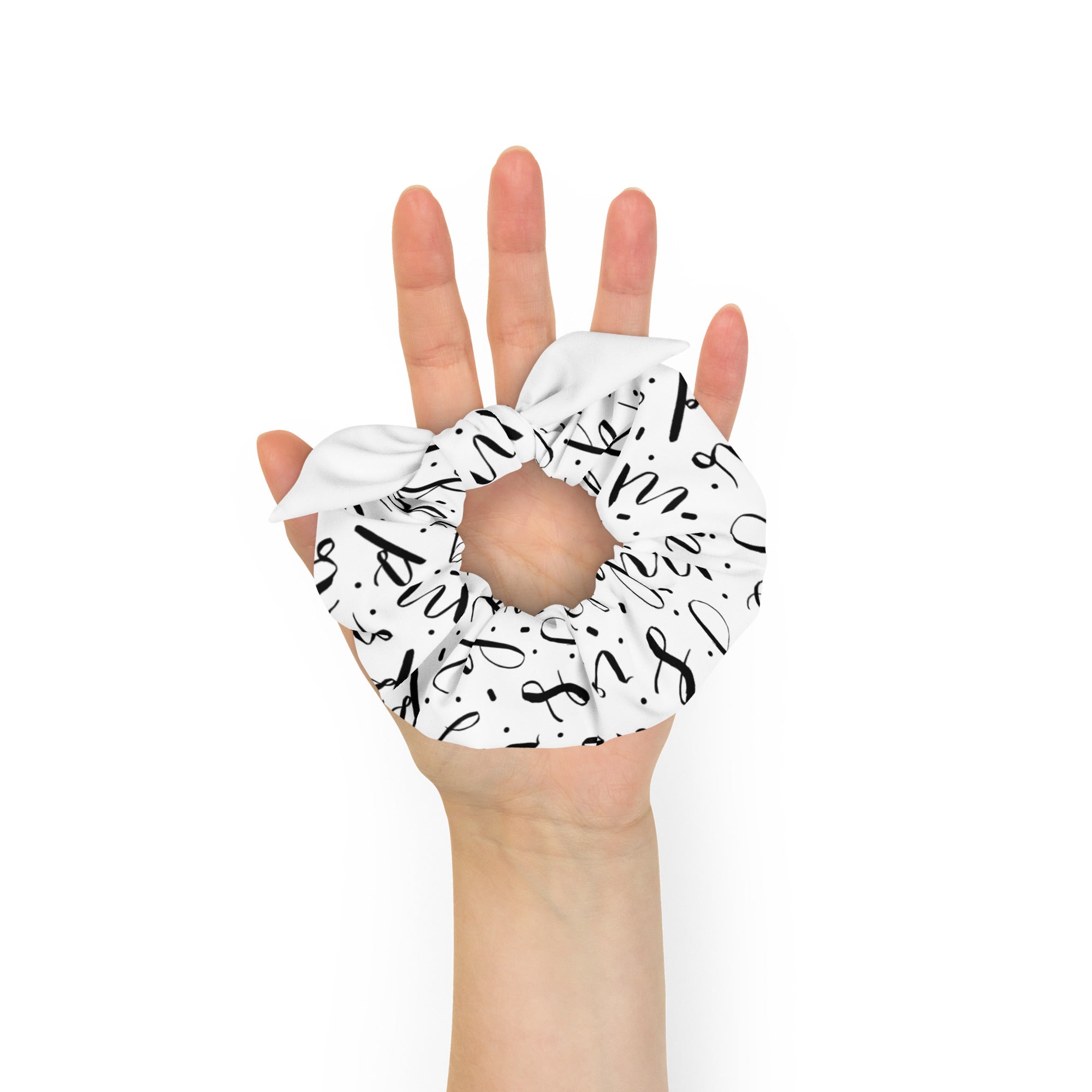 Artful Alphabet Adorn Scrunchie
