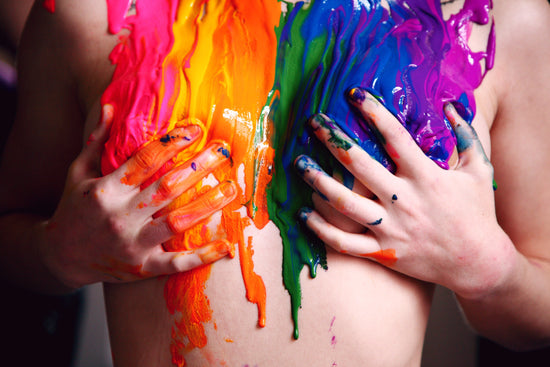 Rainbow Body Paint
