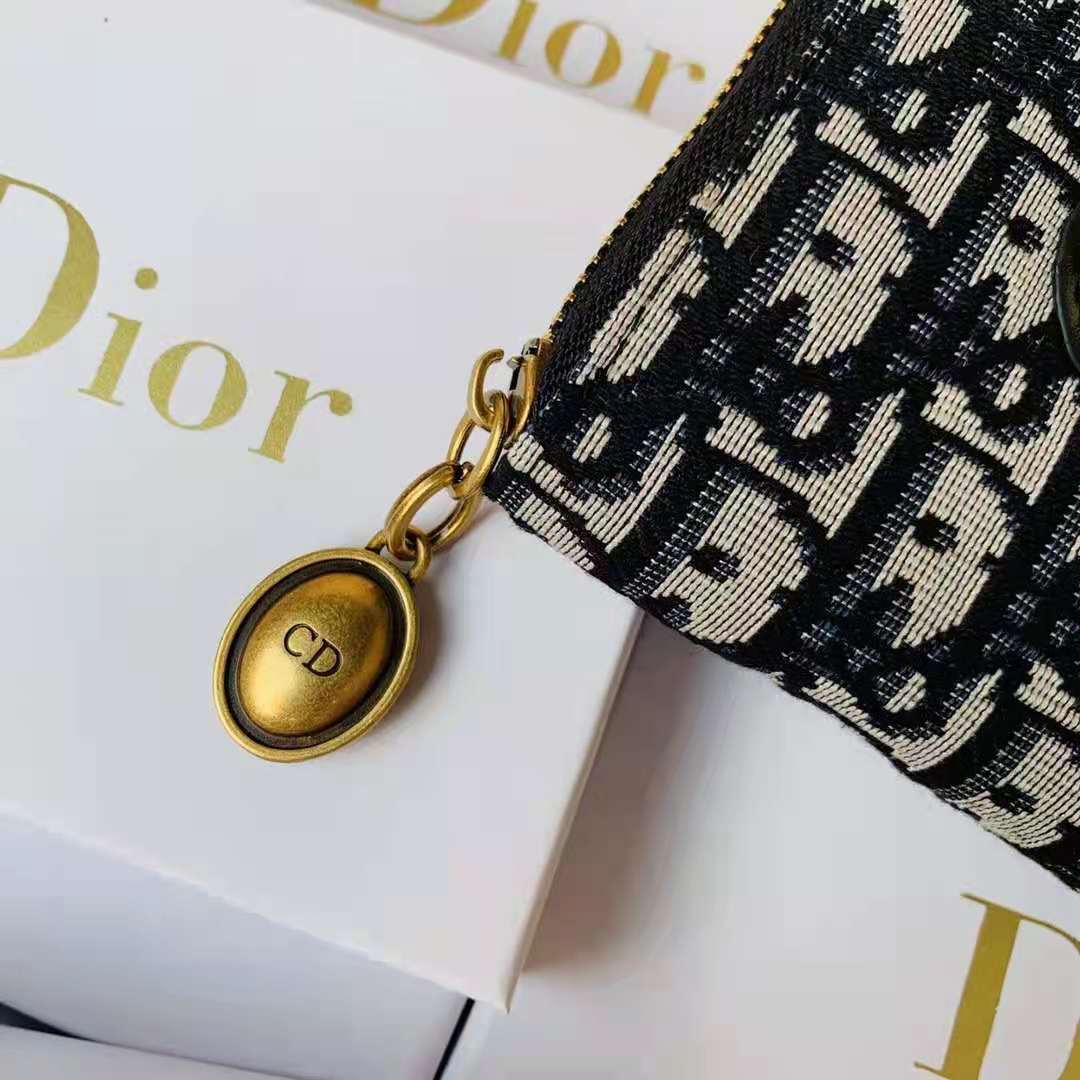 Dior Mini Short Zip Wallet Bag