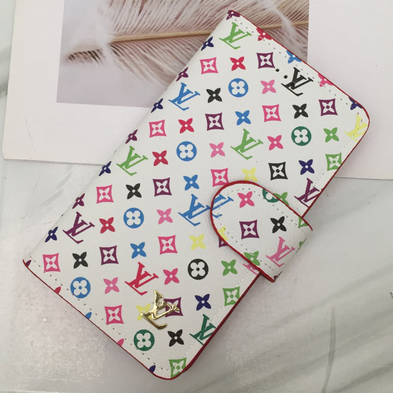 LV Louis Vuitton new stitching color letter mobile phone case