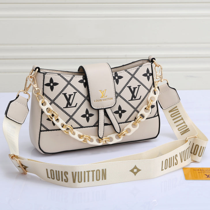 LV Louis Vuitton Letter Print Women's Crossbody Bag Waist Bag Shoulder Bag