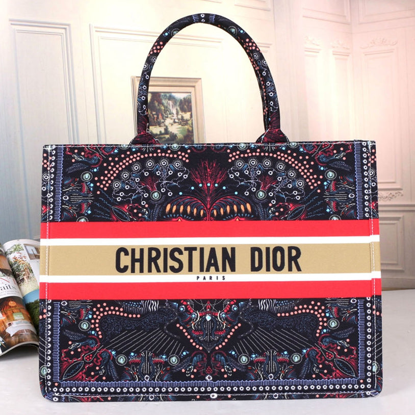 Christian Dior New Products Fully Printed Embroidered Letters Ladies Shopping Handbag Shoulder Bag